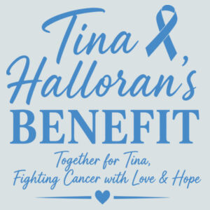 Tina Halloran's Benefit T-Shirt on a - Youth Perfect Tri ® Tee Design
