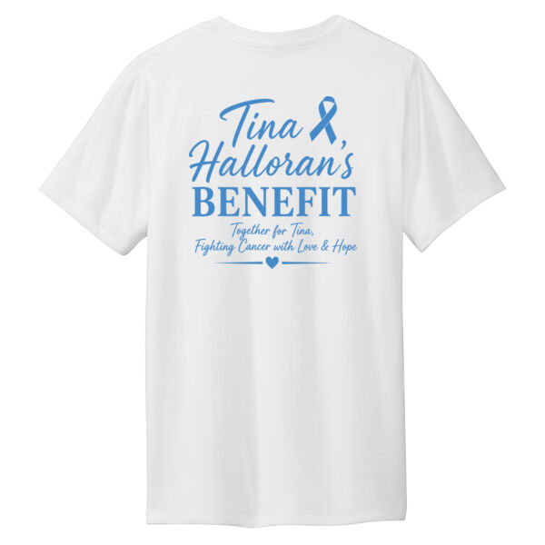 Tina Halloran's Benefit T-Shirt on a - Youth Perfect Tri ® Tee Thumbnail